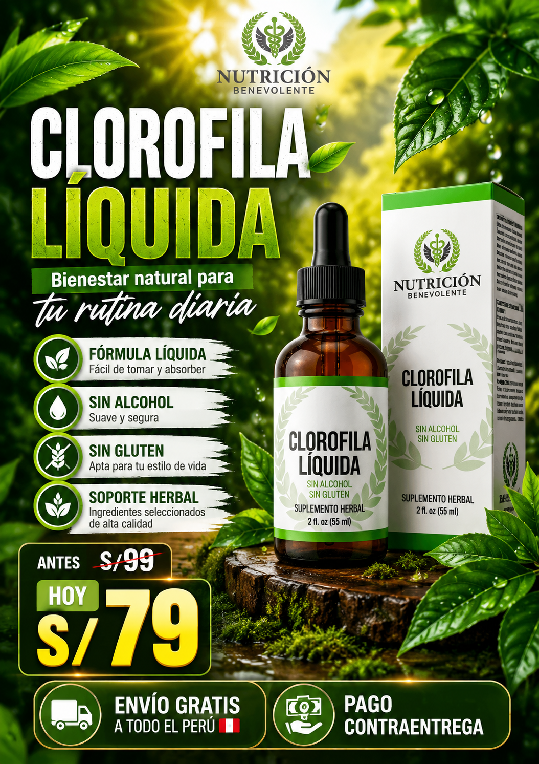 Clorofila liquida
